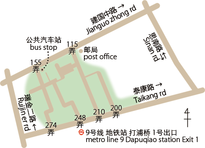 田子坊地图 地図 Tianzifang map