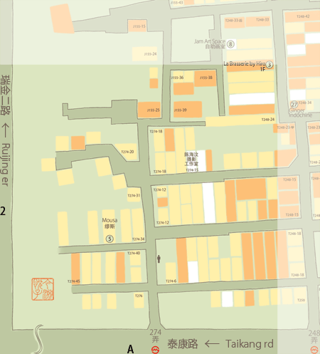 田子坊地図 地图 Tianzifang map by 喜悦満面 in 上海 | zone A2